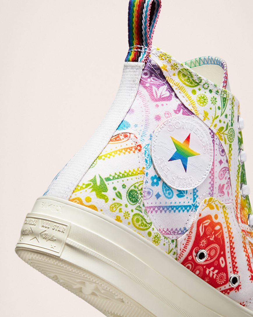 Men's Converse Chuck 70 Pride High Top Shoes White / Red | AU 60931M